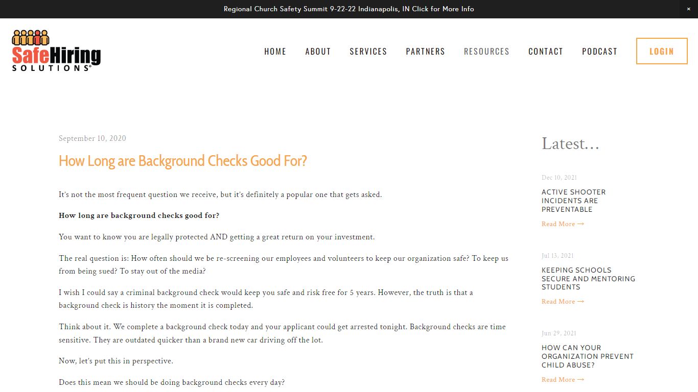 How Long are Background Checks Good For? — Safe Hiring Solutions