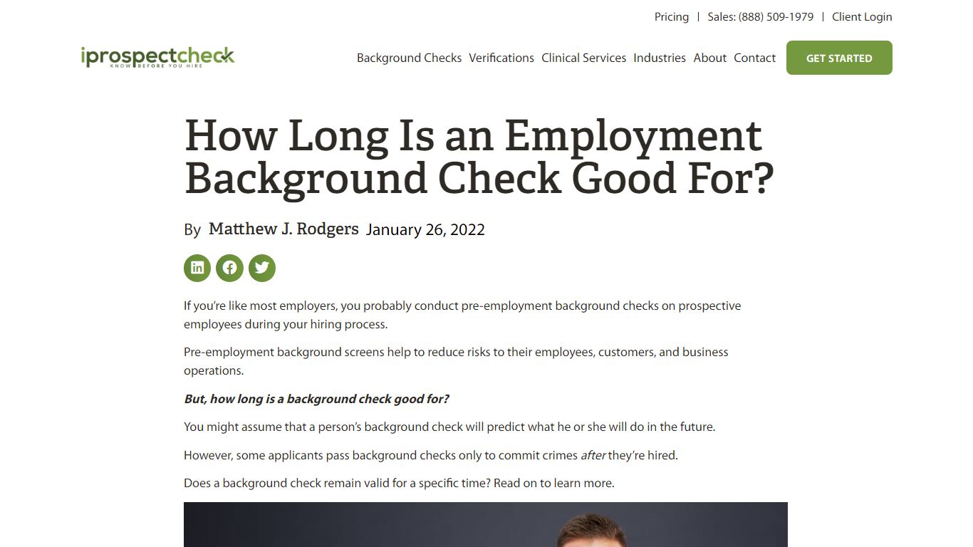 How Long Is an Employment Background Check Good For ... - iprospectcheck